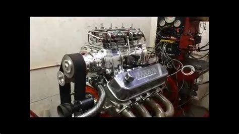 Blown Bbc 572 Cid 1000hp Dyno Test With 45lbs Boost Youtube