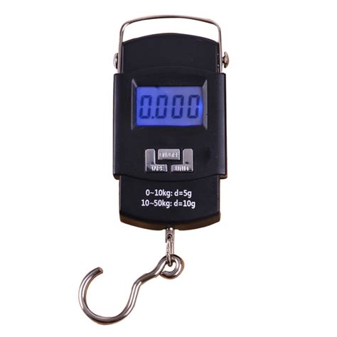 Electronic Portable Digital Scale 50kg 10g Hanging Hook Fishing Travel