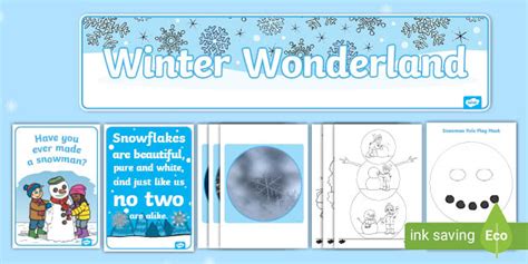 Winter Wonderland Role Play Pack Teacher Made