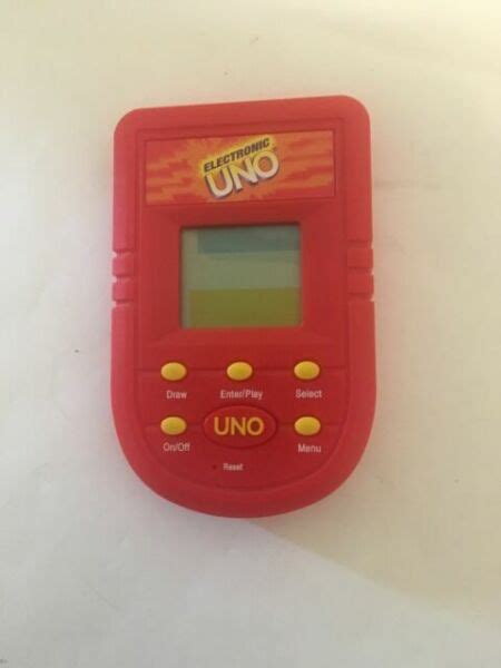 Electronic Uno Handheld Game Portable Mattel 2002 43429 For Sale Online