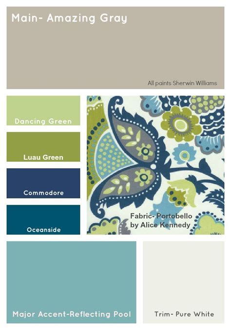 I Love These Beautiful Blue Green Paint Color Schemes The Cream White