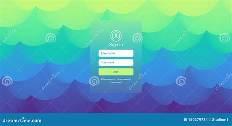 Login User Interface Modern Screen Design For Mobile App And Web