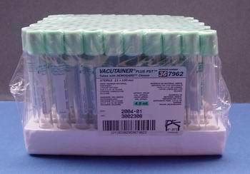 BD Vacutainer PST Tube With Polymer Gel And Lithium Heparin USP
