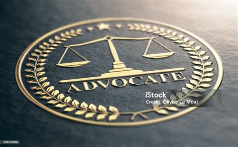Golden Advocate Symbol Stock Photo Download Image Now Gold Metal