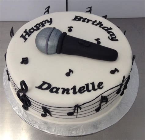 Music And Singing Themed Birthday Cake Decorated By Coast Cakes Ltd