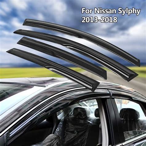 Car Accessories Window Visor Sun Rain Wind Deflector Awning Shield Vent