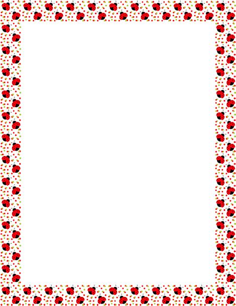 Ladybug Border Clip Art Page Border And Vector Graphics Borders