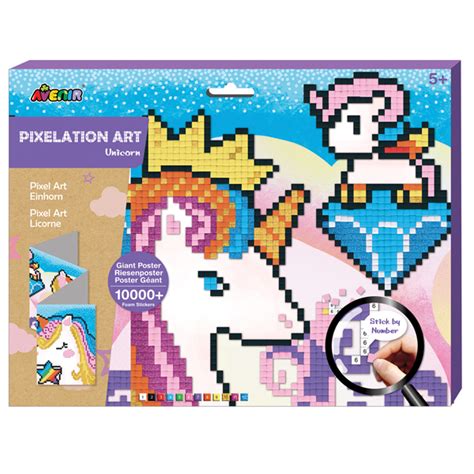 Pixelation Art Unicorn Avenir Playwell Canada Toy Distributor