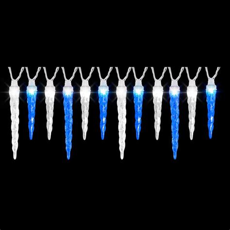 Tis Your Season Lightshow Synchrolights 12ct Icy Blue Icicle Led