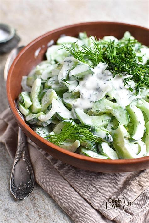 Creamy Cucumber Salad Recipe Cookme Recipes