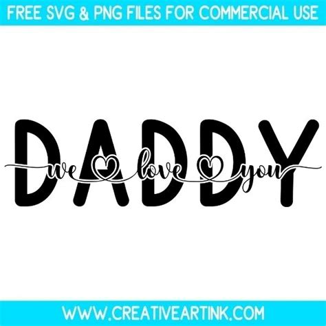 Free Dada We Love You Svg Cut File Free Svg Files Creativeartink