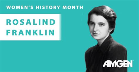 Womens History Month Rosalind Franklin Today We Honor Rosalind