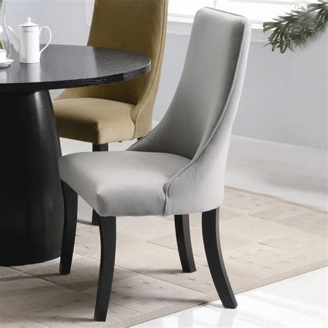Contemporary living is highlighted by design that conveys energy and imagination while silhouettes create a simplistic statement to any room. Upholstered Dining Chairs for Perfect Contemporary Looks ...