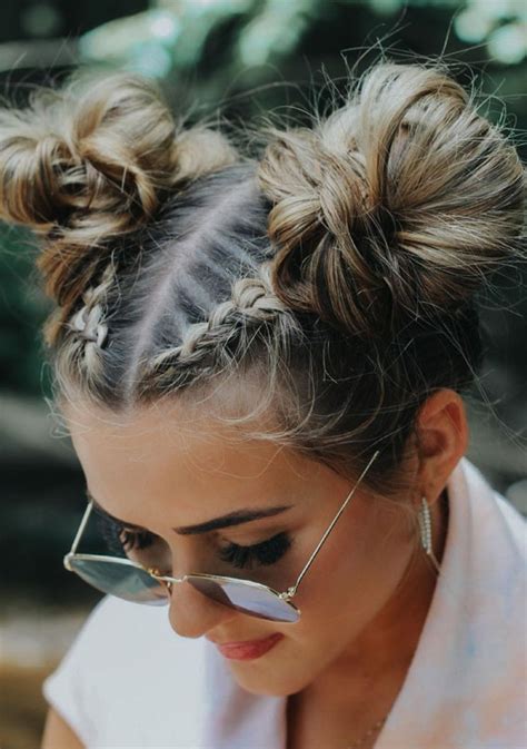 50 Braided Hairstyles To Try Right Now Dutch French And Messy Space Buns