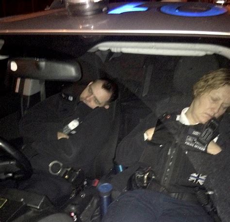 London Pcs Are Caught On Camera Dozing Off In Illegally Parked Patrol