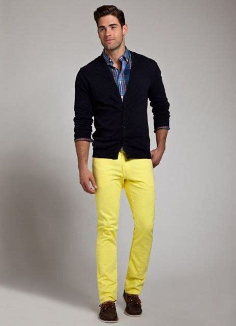 21 Stunning Yellow Pants Outfits For Men Styleoholic