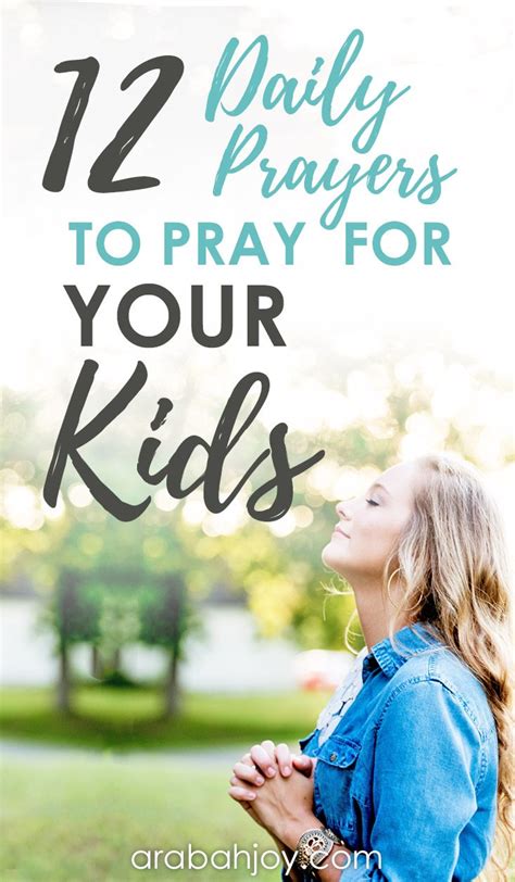 12 Daily Prayers For Your Kids
