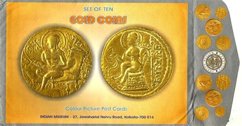 Heritage Of India Gold Coins Post Cards Of Indian Museum
