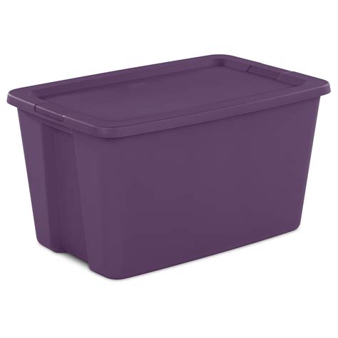 Maybe you would like to learn more about one of these? Sterilite, 30 Gal./114 L Tote Box, Moda Purple - Deal ...