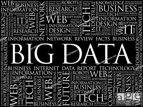Big Data Word Cloud Concept Stock Vector Vector And Low Budget
