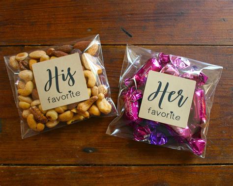 His And Her Favorite Wedding Favors 10 His And 10 Hers Favor Etsy In