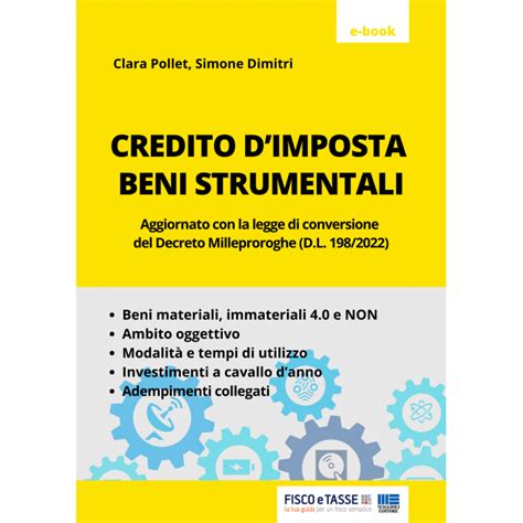 Credito Di Imposta Beni Strumentali EBook 2023 FISCOeTASSE Com