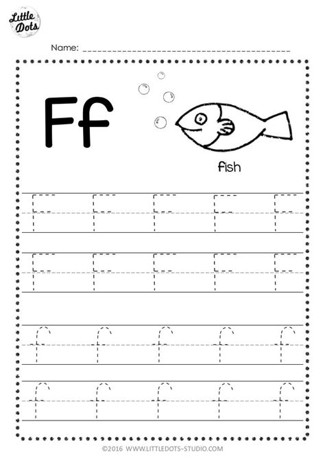 Letter F Worksheets Preschool