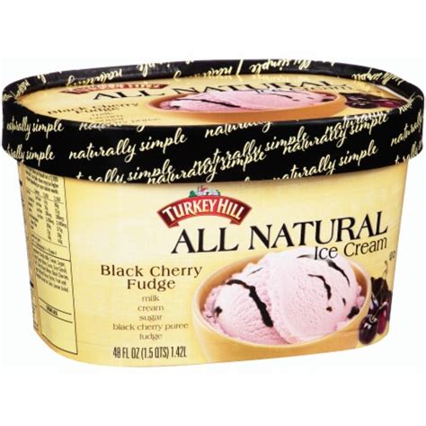 Turkey Hill All Natural Black Cherry Fudge Ice Cream 48 Fl Oz Kroger