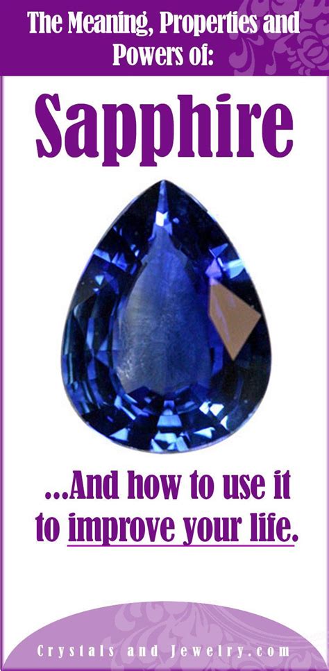 Sapphire Meaning Healing Crystal Healing Gemstone Intentional