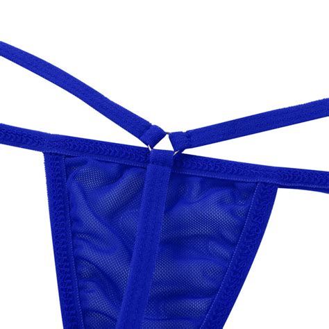 Womens G String Panties T Back Micro Thongs Bikini Underwear Crotchless
