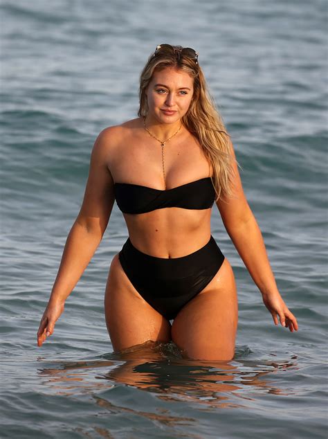 model iskra lawrence shows off curves in black bikini in miami beach life and style