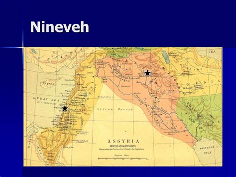 Map Of Nineveh And Tarshish World Map