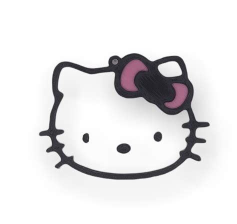 Download Stl File Keyring Hello Kitty Template To 3d Print ・ Cults