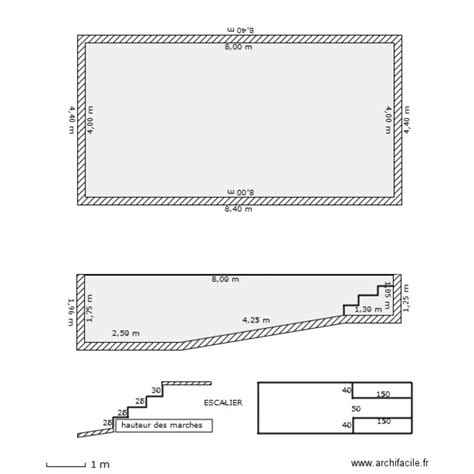 Piscine 8x4 Plan 2 Pièces 44 M2 Dessiné Par Audrez