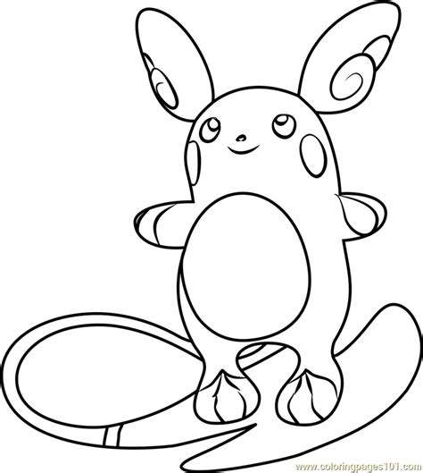 Now he's a junior in high school, but he loves pokemon just as much as he always has. Alola Raichu Pokemon Sun and Moon Coloring Page - Free Pokémon Sun and Moon Coloring Pages ...