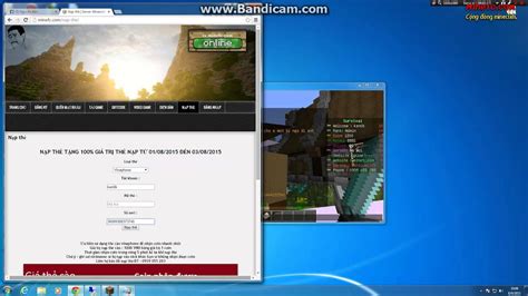 Hướng Dẫn Nạp Thẻ Minecraft Server Việt Nam Youtube