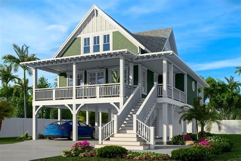 Plan 15266nc Charming 3 Bed Home Plan With Wrap Around Porch Beach