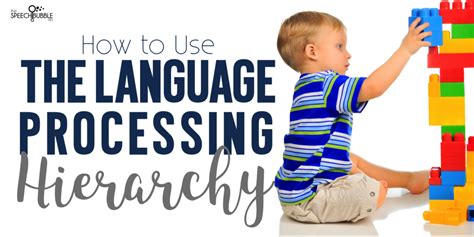 How To Use The Language Processing Hierarchy The Speech Bubble