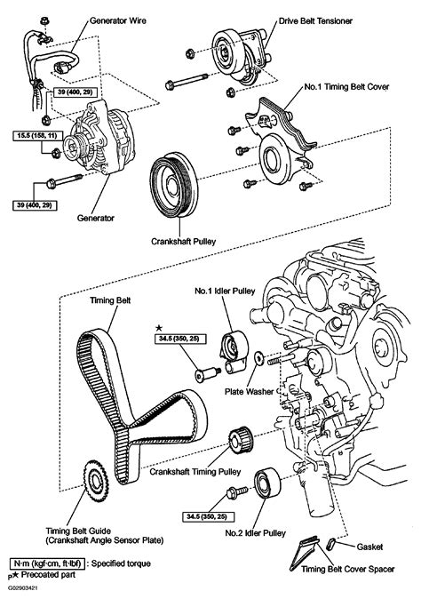 Toyota Land Cruiser Serpentine Belt Routing And Timing Belt Diagrams