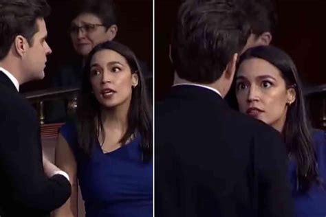 Enjoy This Video Of Matt Gaetz And Aoc Arguing As They Stare Into Each Other S Eyes Ahead Of A