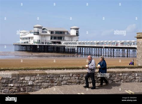 The Grand Pier Weston Super Mare Somerset England Uk Stock Photo Alamy