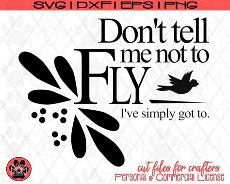 Dont Tell Me Not To Fly Svg Cricut Svg Silhouette Dxf Etsy