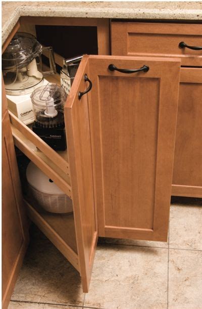 Corner kitchen cabinets are hard to access and dark. Pinterest • The world's catalog of ideas