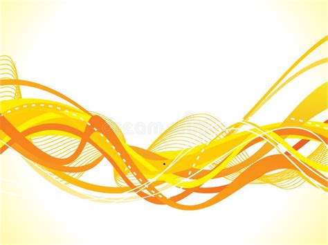 Abstract Yellow Wave Background Stock Vector Illustration Of Backdrop