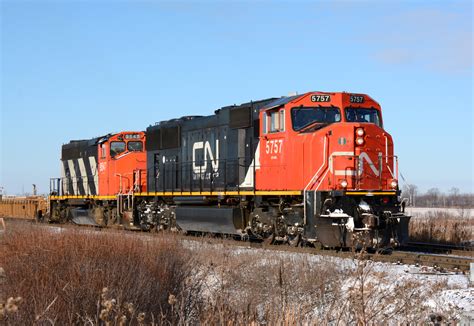 Railpicturesca Marc Dease Photo Cn5757 And Cn9547 Head East Bound