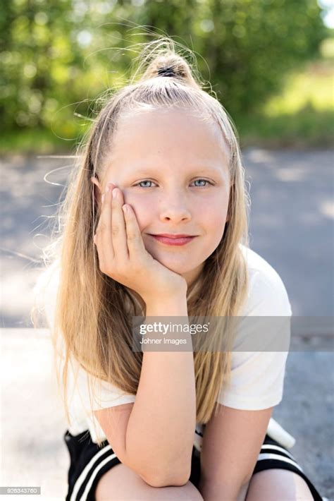 Portrait Of A Girl High Res Stock Photo Getty Images