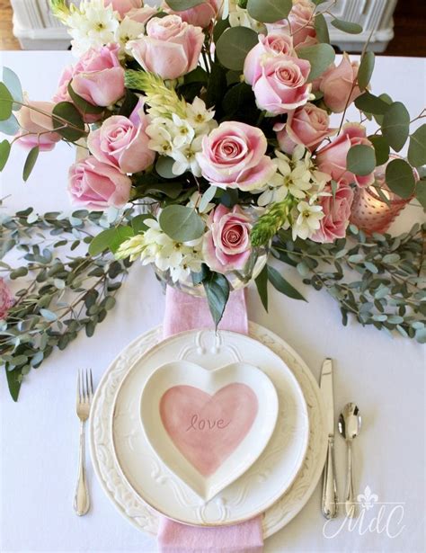 Pretty In Pink A Soft And Simple Valentines Day Table Valentine Day