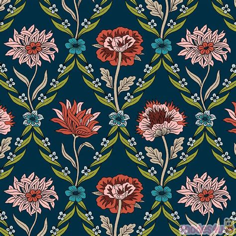 Flowery Floral Fabric Pattern Called Fabric Flower Pdf Pattern