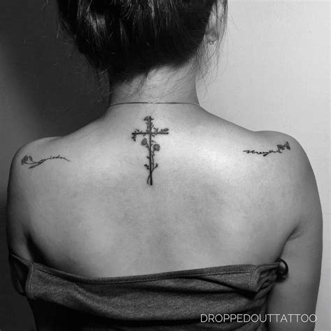 Top 163 Cross Tattoos For Women On Neck