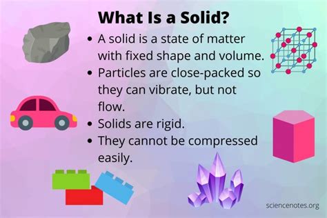 What Is A Solid Definition And Examples In Science